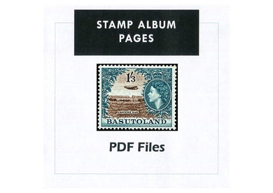 Basutoland Stamp Album Pages 1933-1964 Digital Download