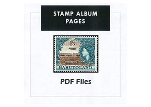 Basutoland Stamp Album Pages 1933-1964 Digital Download