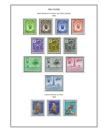 Abu Dhabi Color Illustrated Album Pages 1964-1972  Digital Download