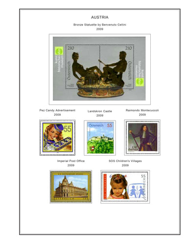 Austria Album Pages Color Illustrated 2009-2016 Supplement PDF file