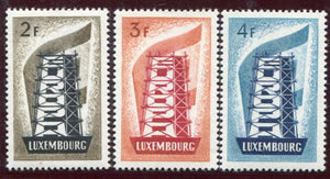 Europa CEPT 1956 Rebuilding Europe MNH Luxembourg Sc. 318-320