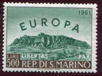 Europa CEPT 1961 Landscape View of San Marino MNH San Marino Sc. 490