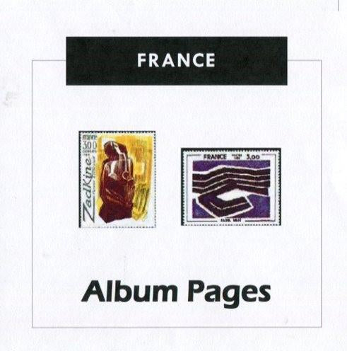 France - Stamp Album -1849-2014 Color Illustrated Album Pages - Digital Download