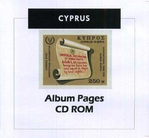 Cyprus - Stamp Album 1880-2016 Color Illustrated Album Pages - Digital Download
