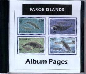 Faroe Islands Stamp Album 1919-2016 Color Illustrated Album Pages - Digital Download