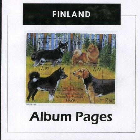 Finland - Stamp Album 1856-2017 Color Illustrated Album Pages - Digital Download