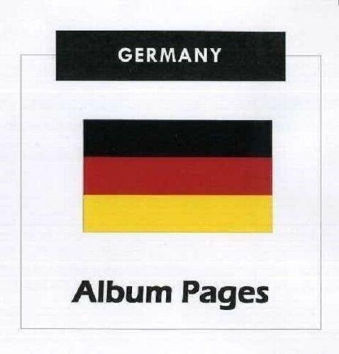 Germany - Stamp Album 1851- 2016 Color Illustrated Album Pages Digital Download