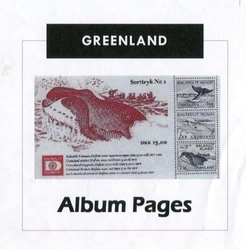 Greenland - Stamp Album 1935-2015 Color Illustrated Album Pages Digital Download