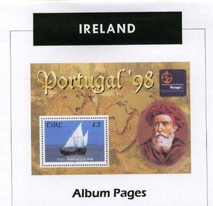 Ireland - Stamp Album 1873-2017 Color Illustrated Album Pages - Digital Download