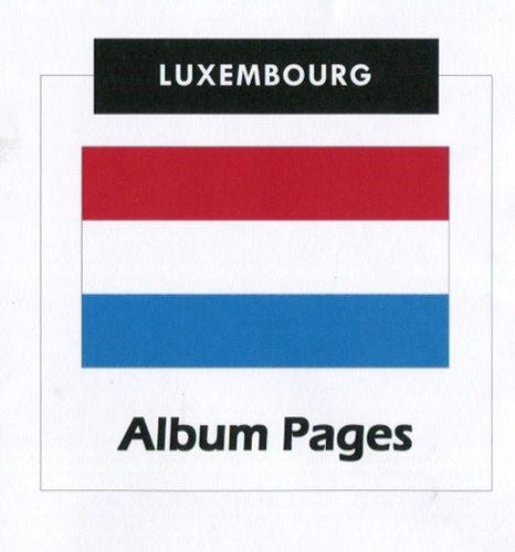 Luxembourg Stamp Album 1852-2017 Color Illustrated Album Pages - Digital Download