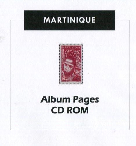 Martinique Stamp Album 1886- 1947 Color Illustrated Album Pages - Digital Download
