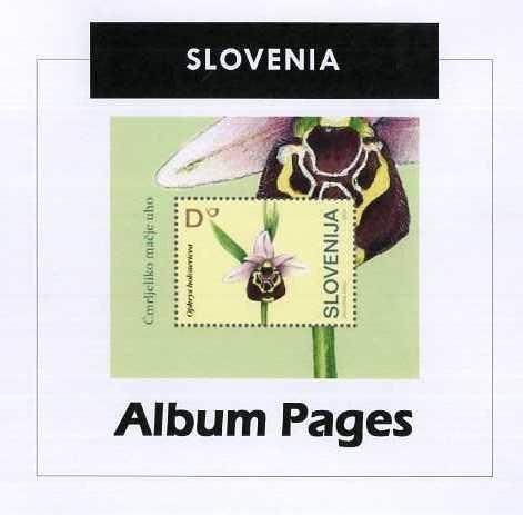 Slovenia - Stamp Album 1991- 2016 Color Illustrated Album Pages - Digital Download
