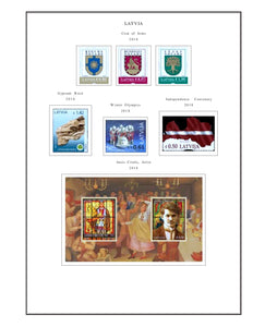 Latvia Album Pages Color Illustrated 2018 Supplement PDF file